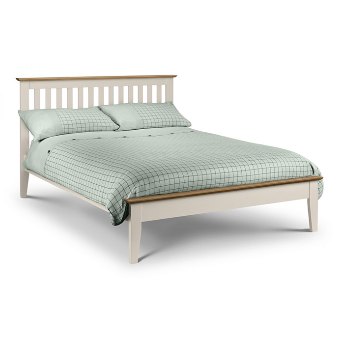 Salerno Two Tone Double Shaker Bed